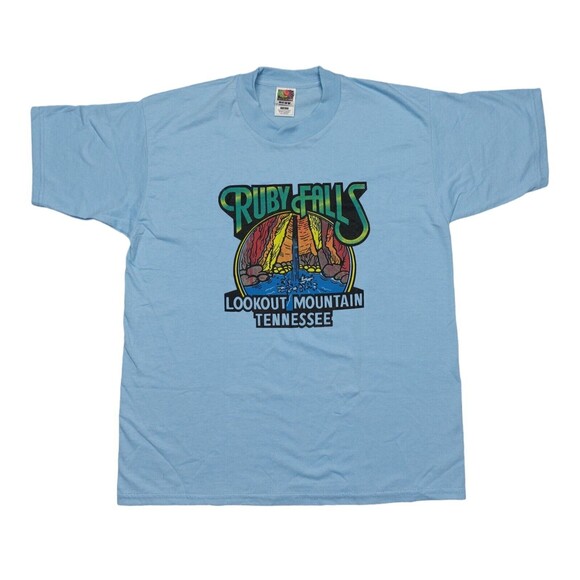Fruit of the Loom Tops - Vintage Ruby Falls Lookout Mountain Travel T Shirt Size Large